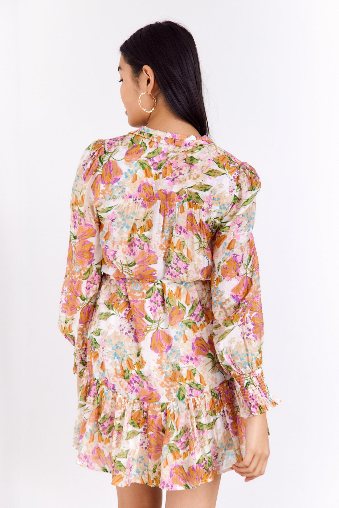 SALE - May Floral Tie Waist Dress