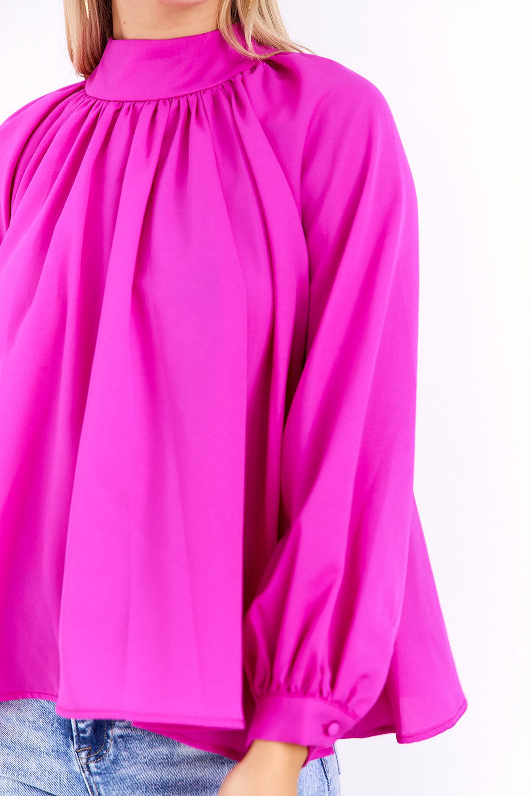 SALE - Kennedy Gathered Back Tie Blouse