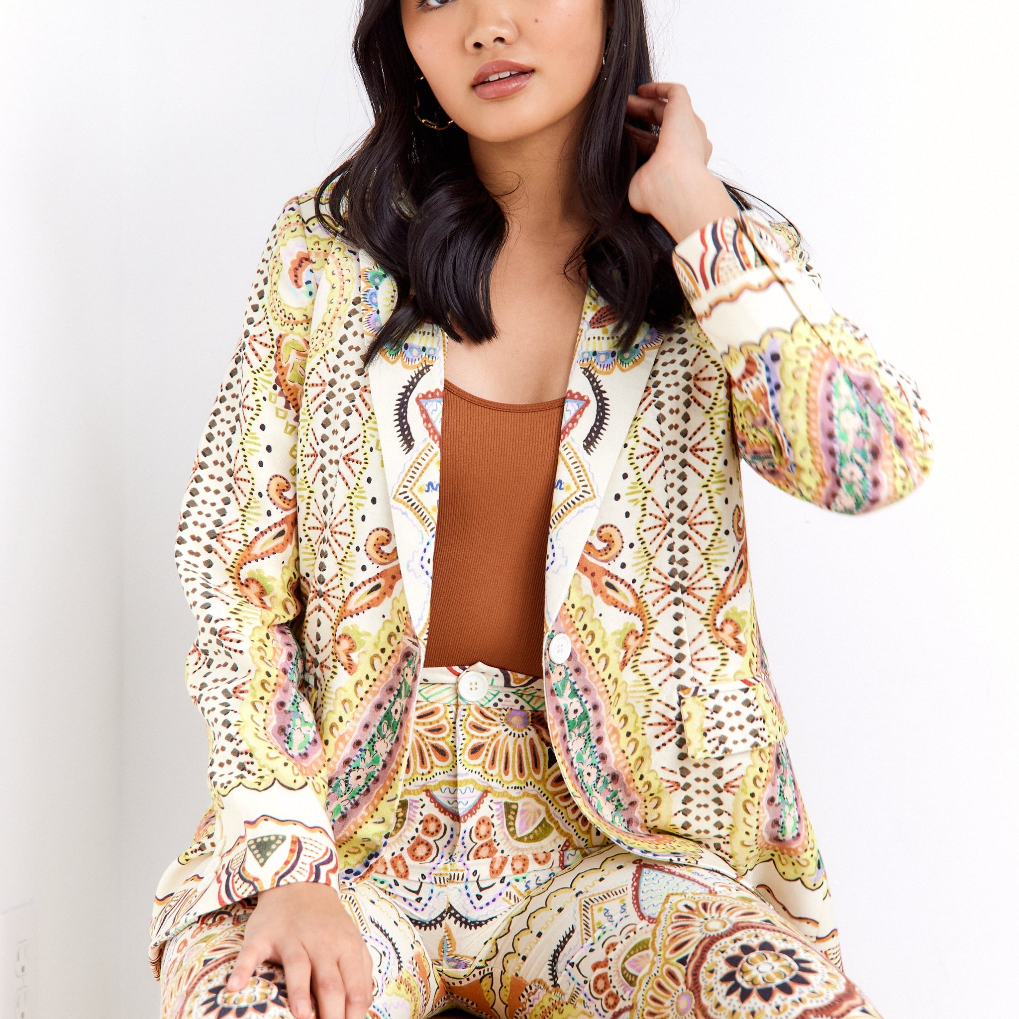 SALE - Quincy Paisley Blazer