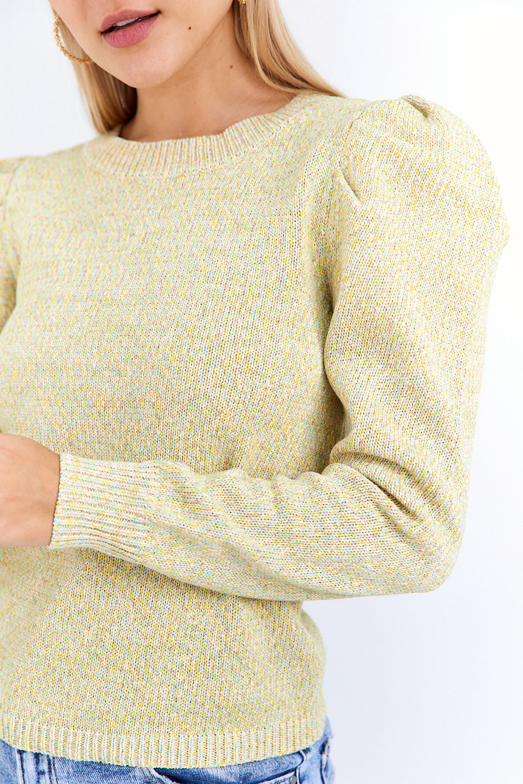 SALE - Aurora Speckled Crew Neck Sweater