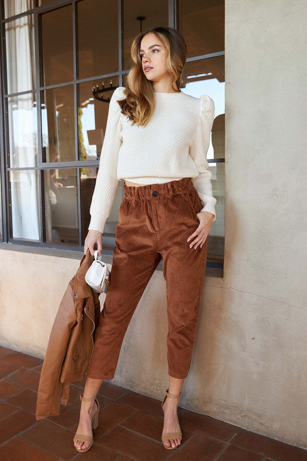 Asheville Corduroy Paperbag Pant