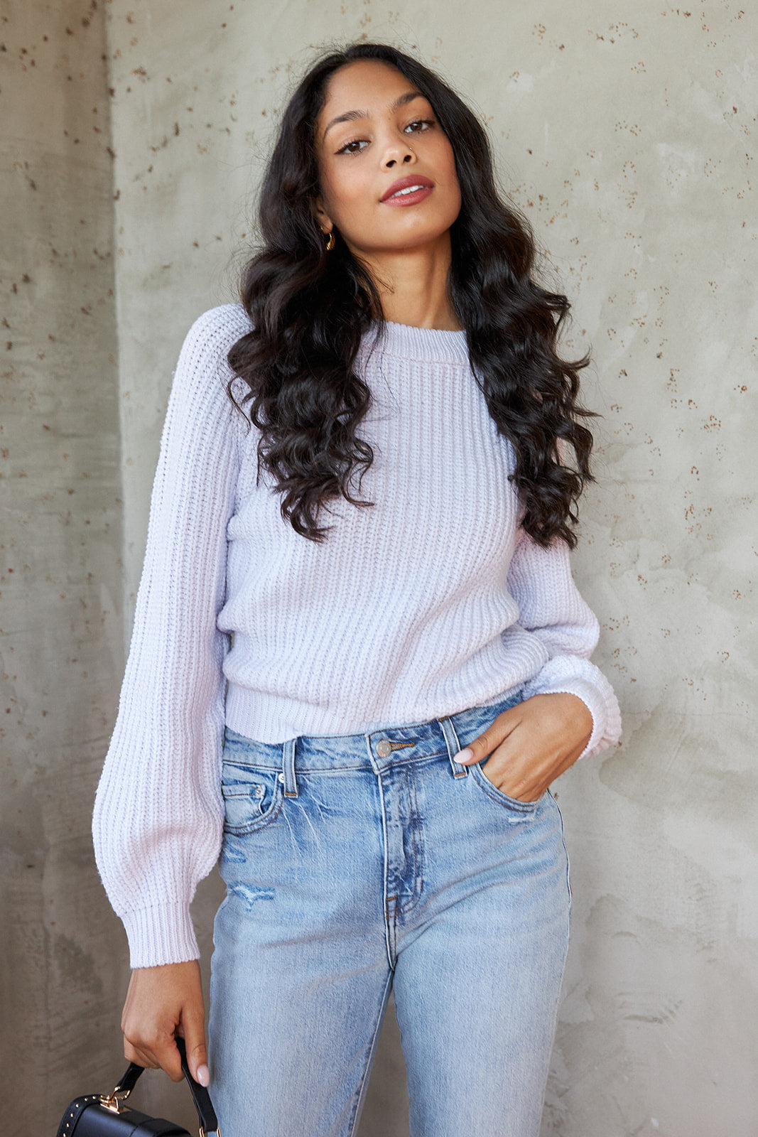Kizzi Ribbed Knit Sweater