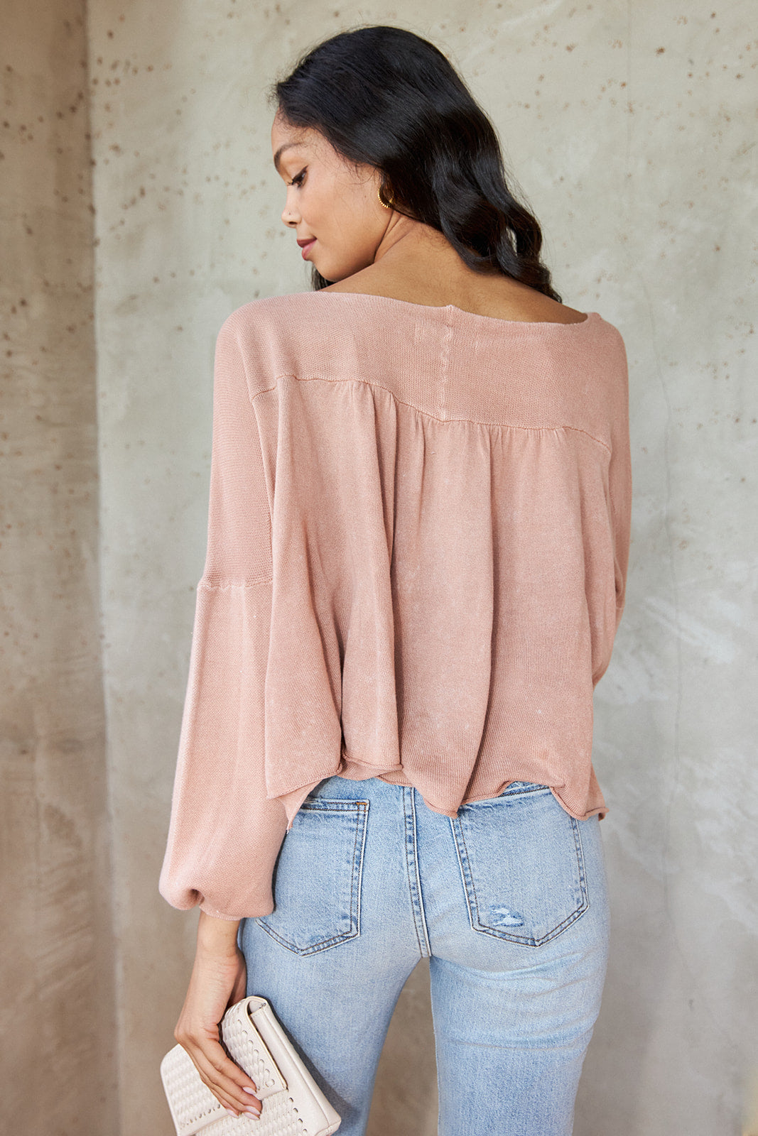 Zoey Terry Knit Babydoll Top