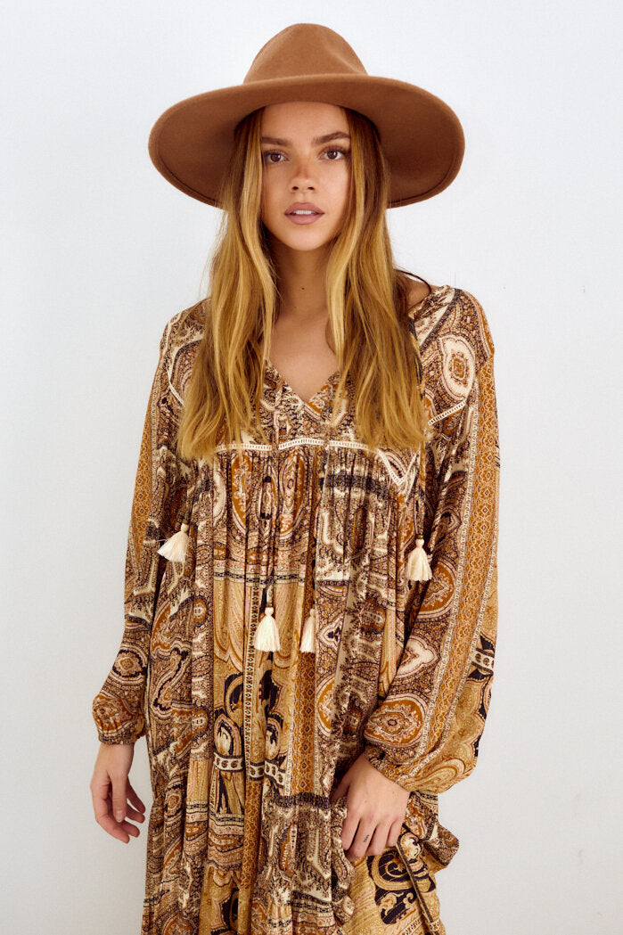 Sofia Printed Midi Dress