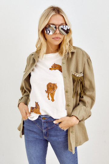Marlana Fringe Detail Jacket