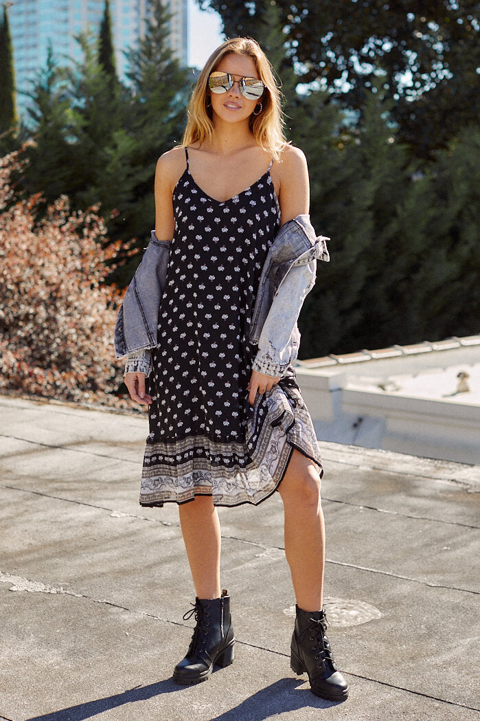 Joan Printed Midi Dress