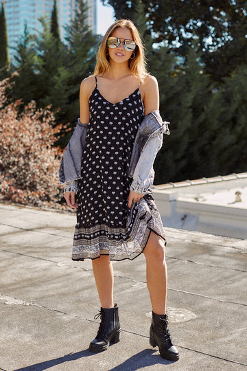 Joan Printed Midi Dress