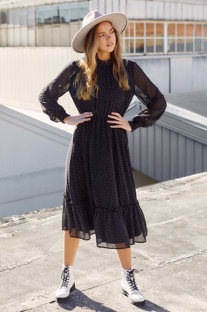 Arella Tiered Midi Dress