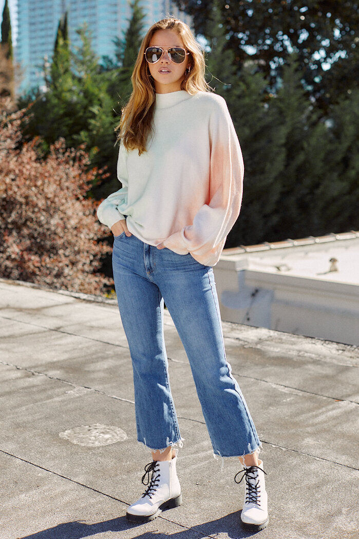 Birdie Tie Dye Ballon Sleeve Sweater