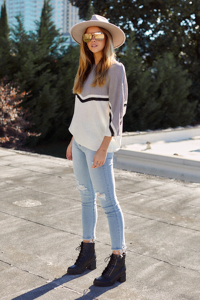 Pepper Colorblocked Sweater