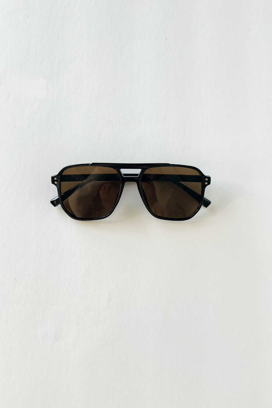 SALE - Petty Rounded Stud Double Bridge Sunglasses