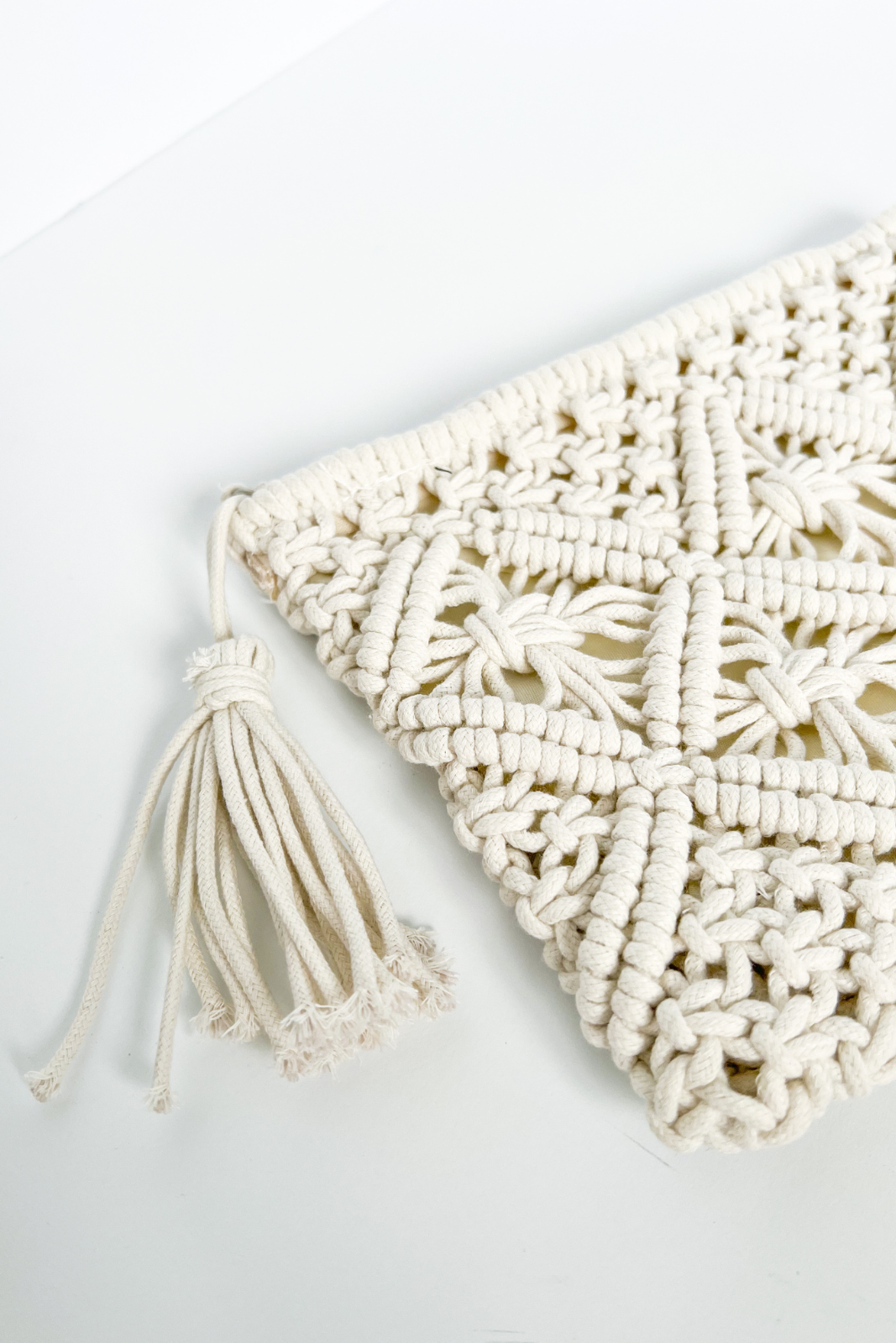 SALE - Kai Rope Macrame Clutch
