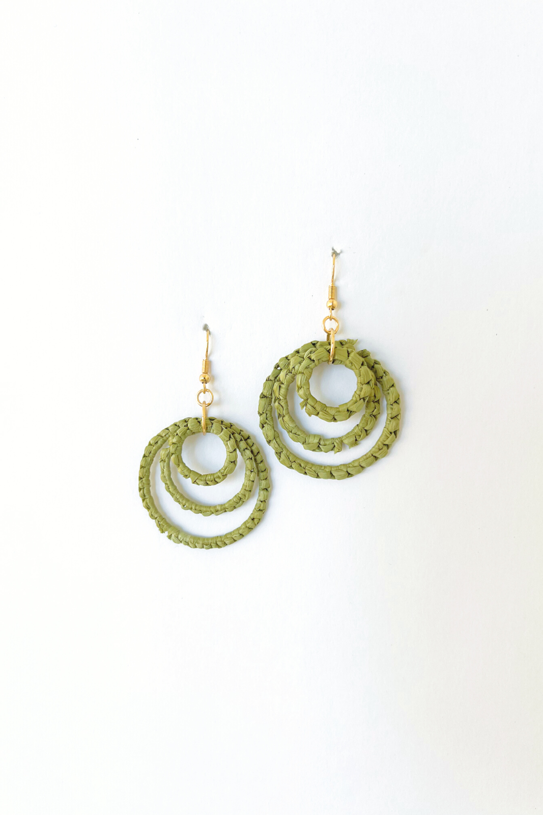 SALE - Rosa Crochet Circle Earrings