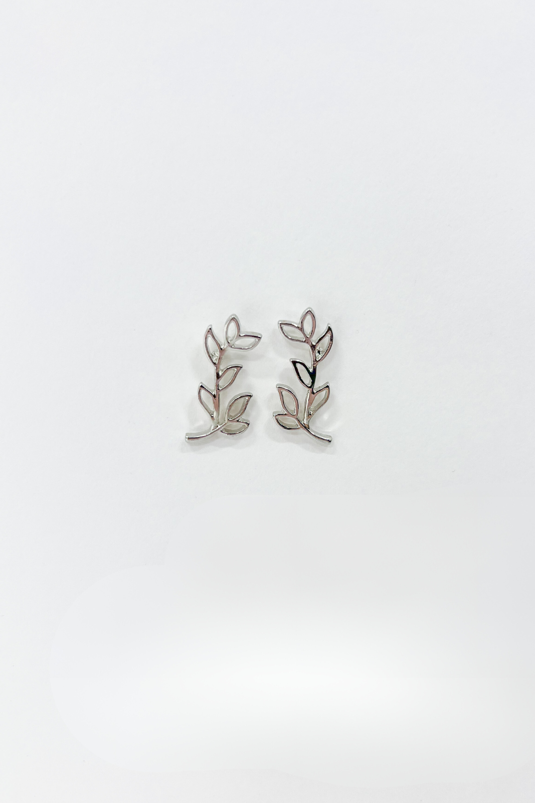 SALE - Adele Olive Leaf Stud Earrings