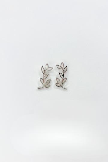 SALE - Adele Olive Leaf Stud Earrings