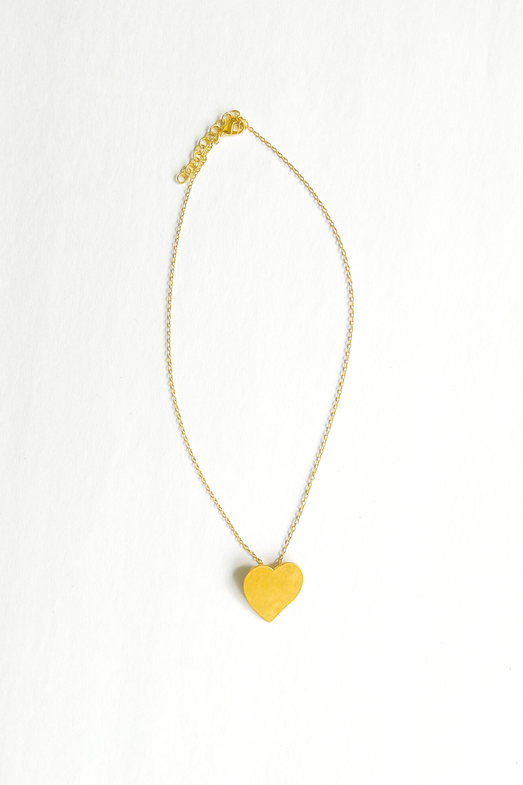 Ink + Alloy Brass Heart Necklace