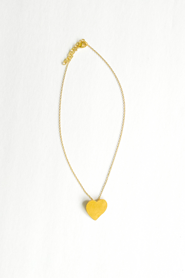 Ink + Alloy Brass Heart Necklace