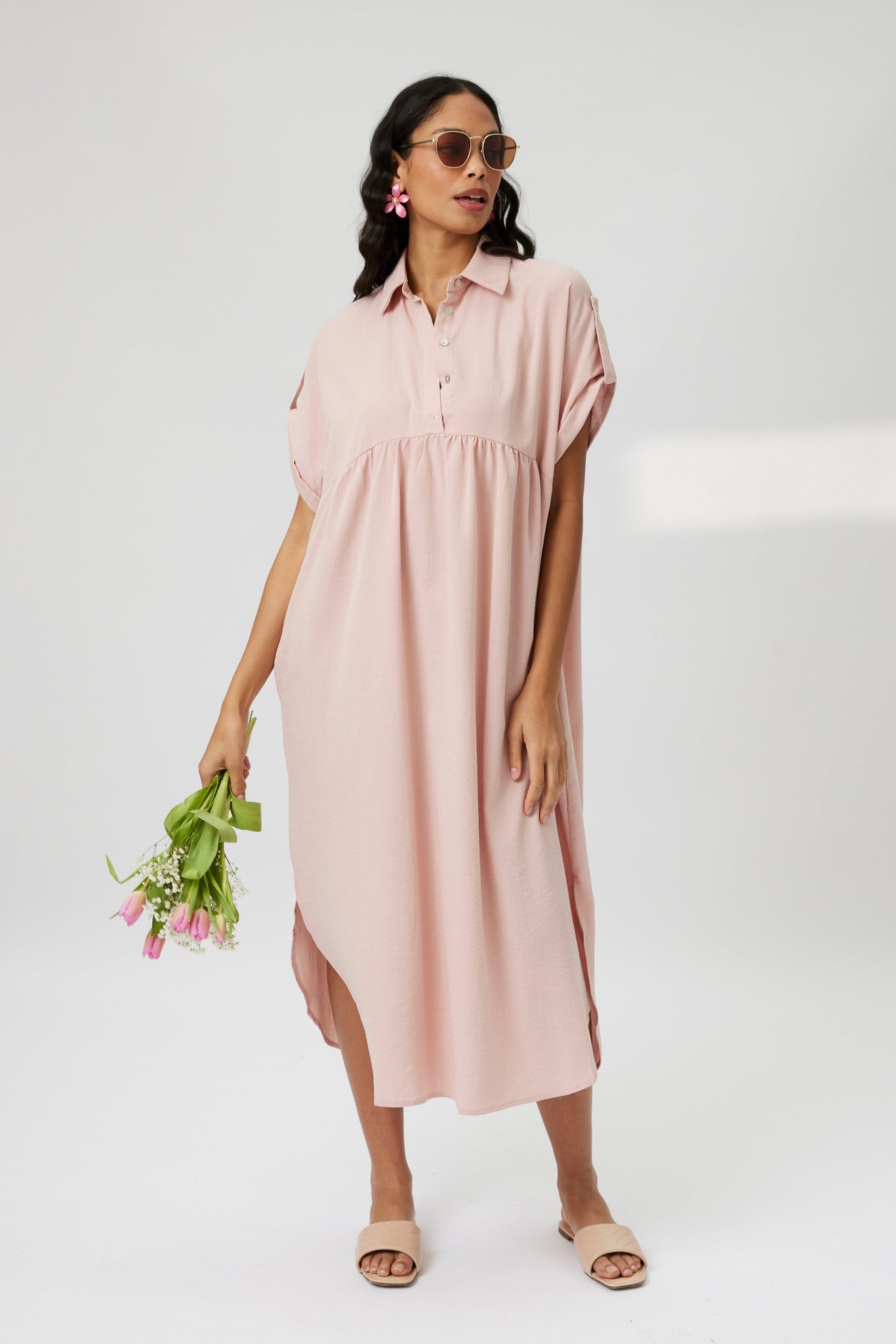SALE - Natasha Maxi Shirt Dress
