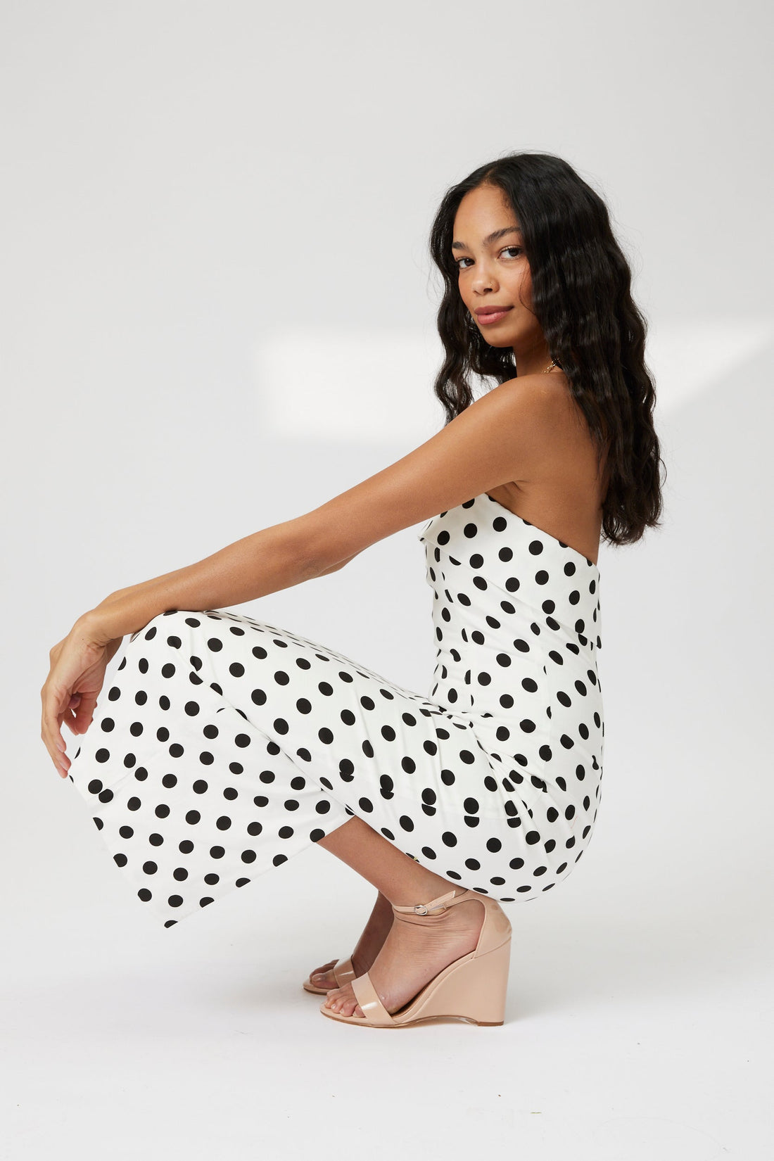 Emmie Polka Dot Midi Dress