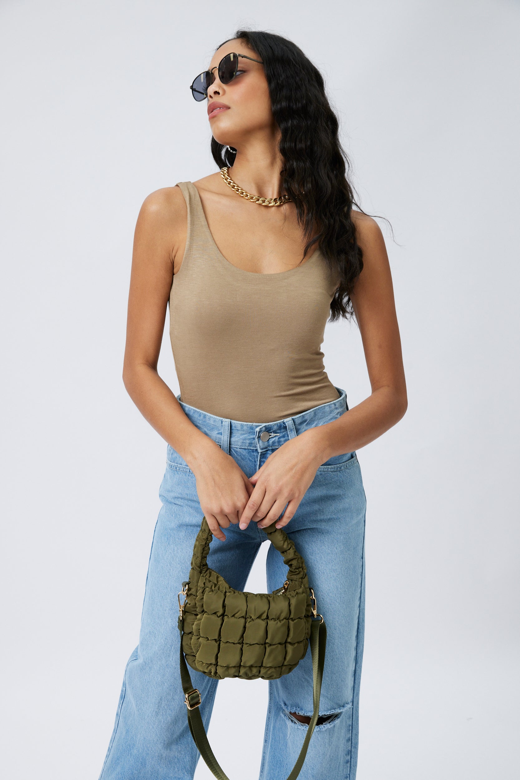 SALE - Claude Puffy Quilted Crossbody