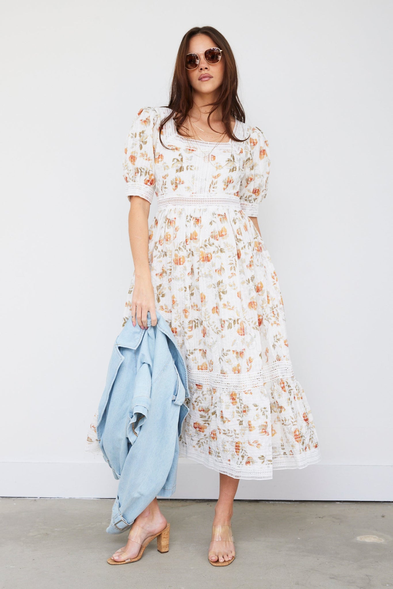 SALE - Anita Puff Sleeve Midi Dress
