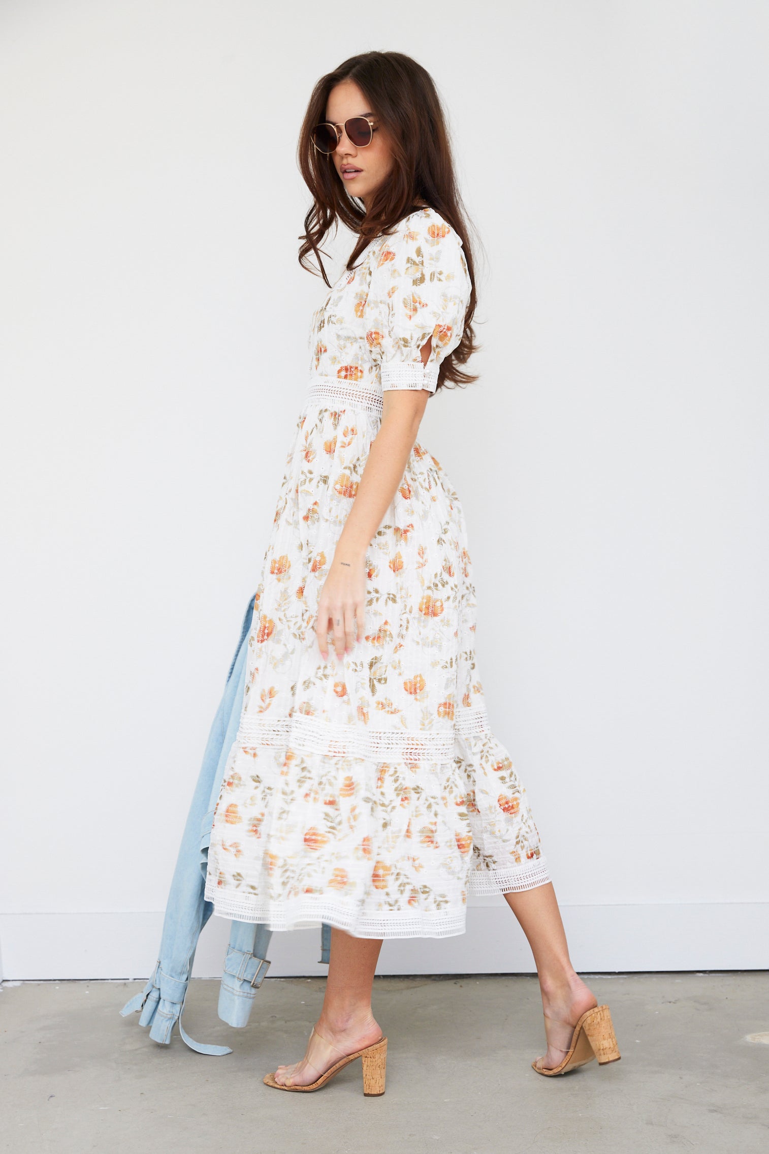 SALE - Anita Puff Sleeve Midi Dress