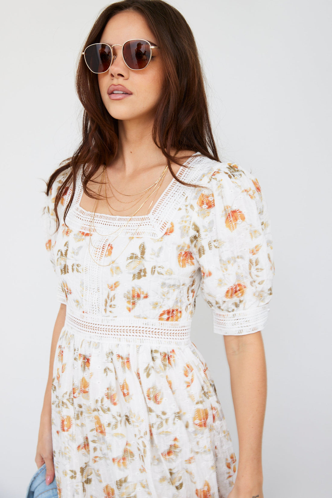 SALE - Anita Puff Sleeve Midi Dress