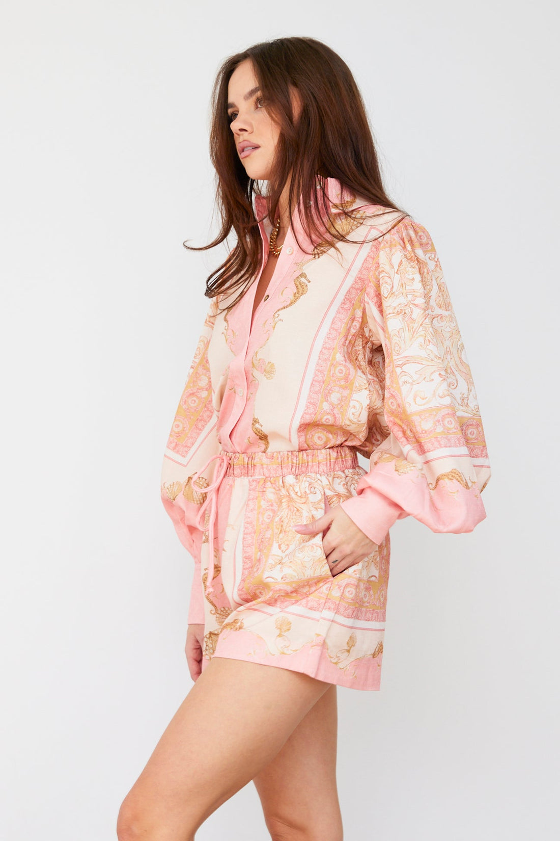 SALE - Melody Sea Shell Printed Shorts