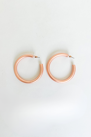 SALE - Talia Hollow Hoop Earrings