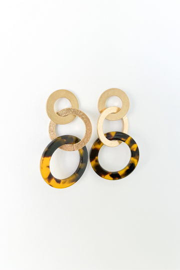Kyla Dangle Triple Hoop Earrings