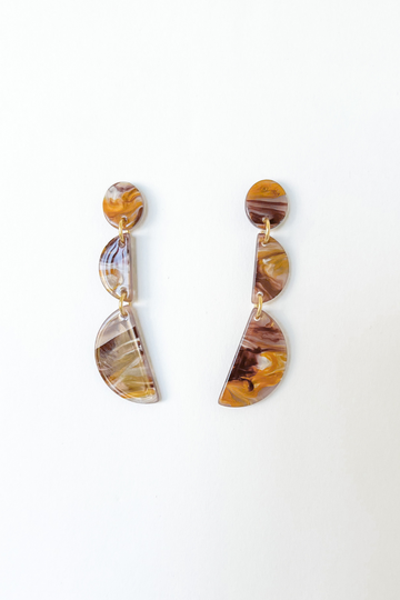 SALE - Heather Marble Dangle Earrings