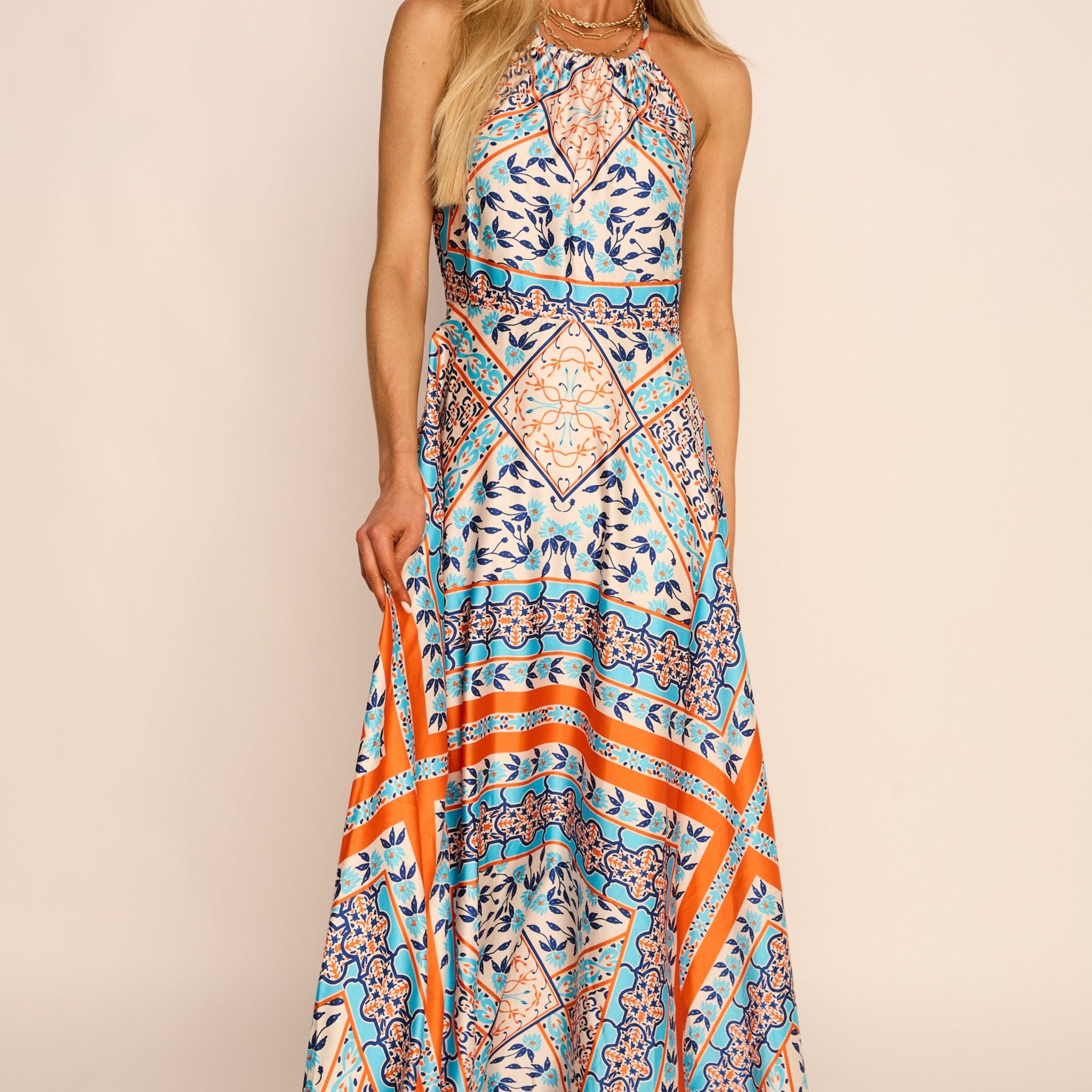 Abigail Halter Maxi Dress