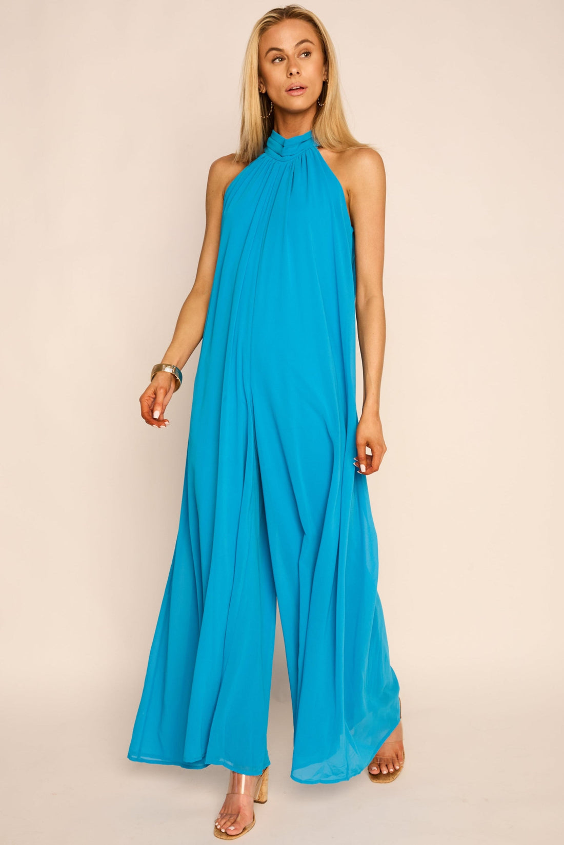 Maddie Halter Wide Leg Jumpsuit
