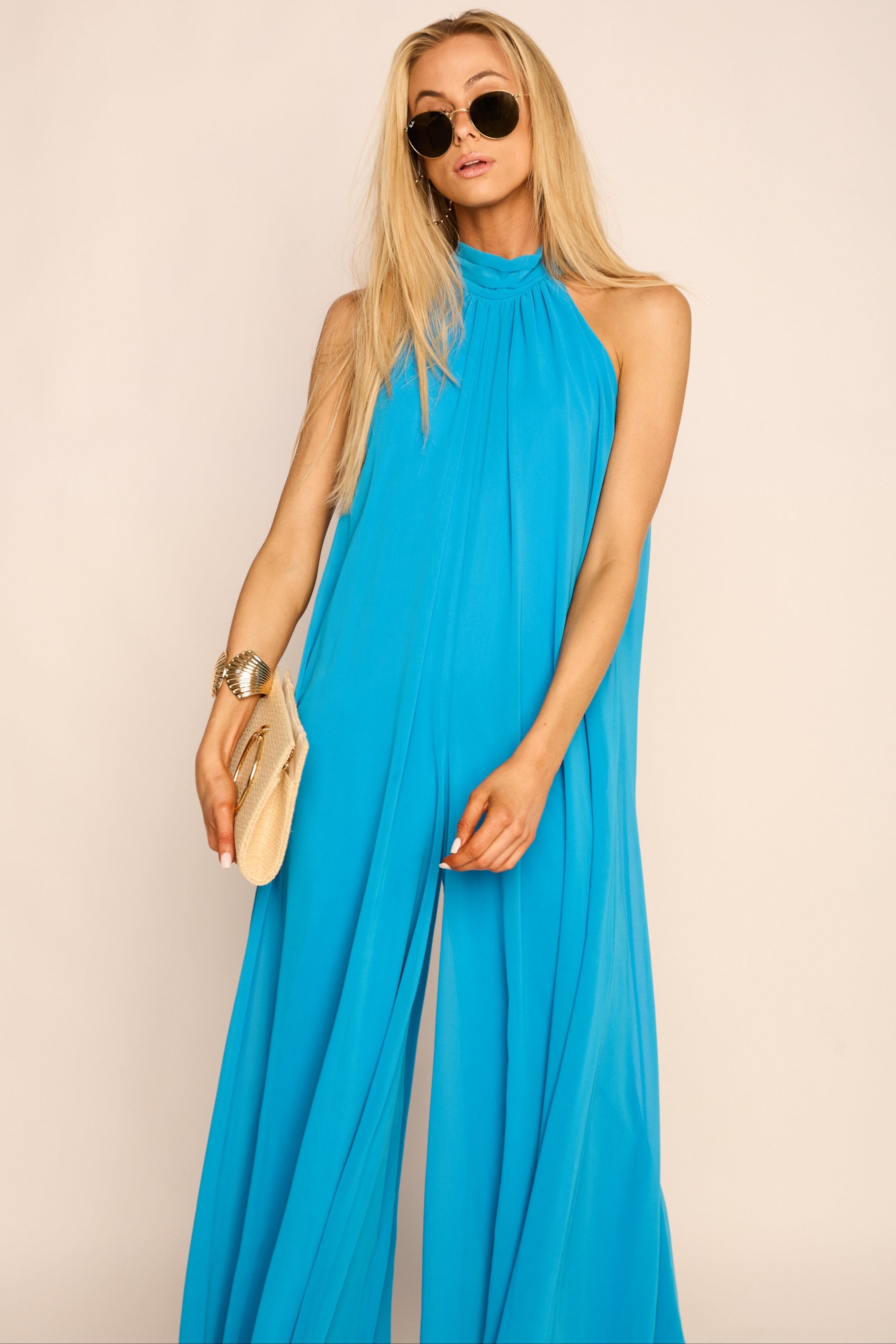 Maddie Halter Wide Leg Jumpsuit