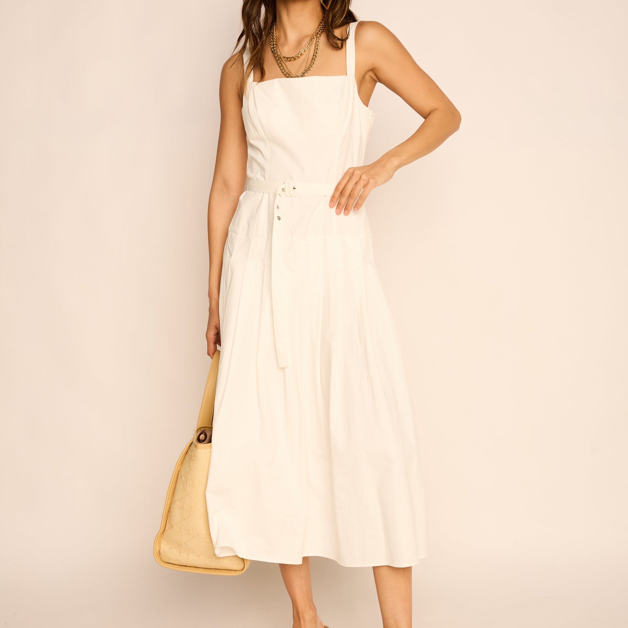 Natalie Belted Midi Dress