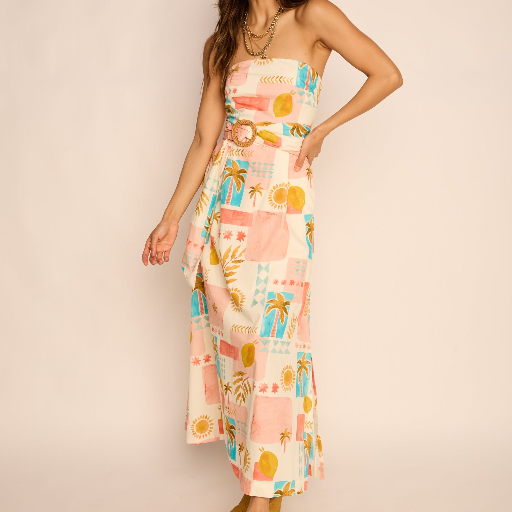 Amalfi Tube Top Maxi Dress