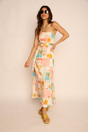 Amalfi Tube Top Maxi Dress