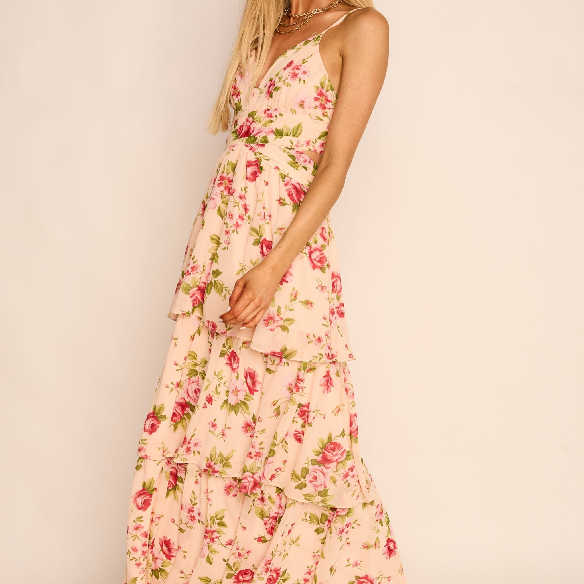 Jayda Tie Back Maxi Dress