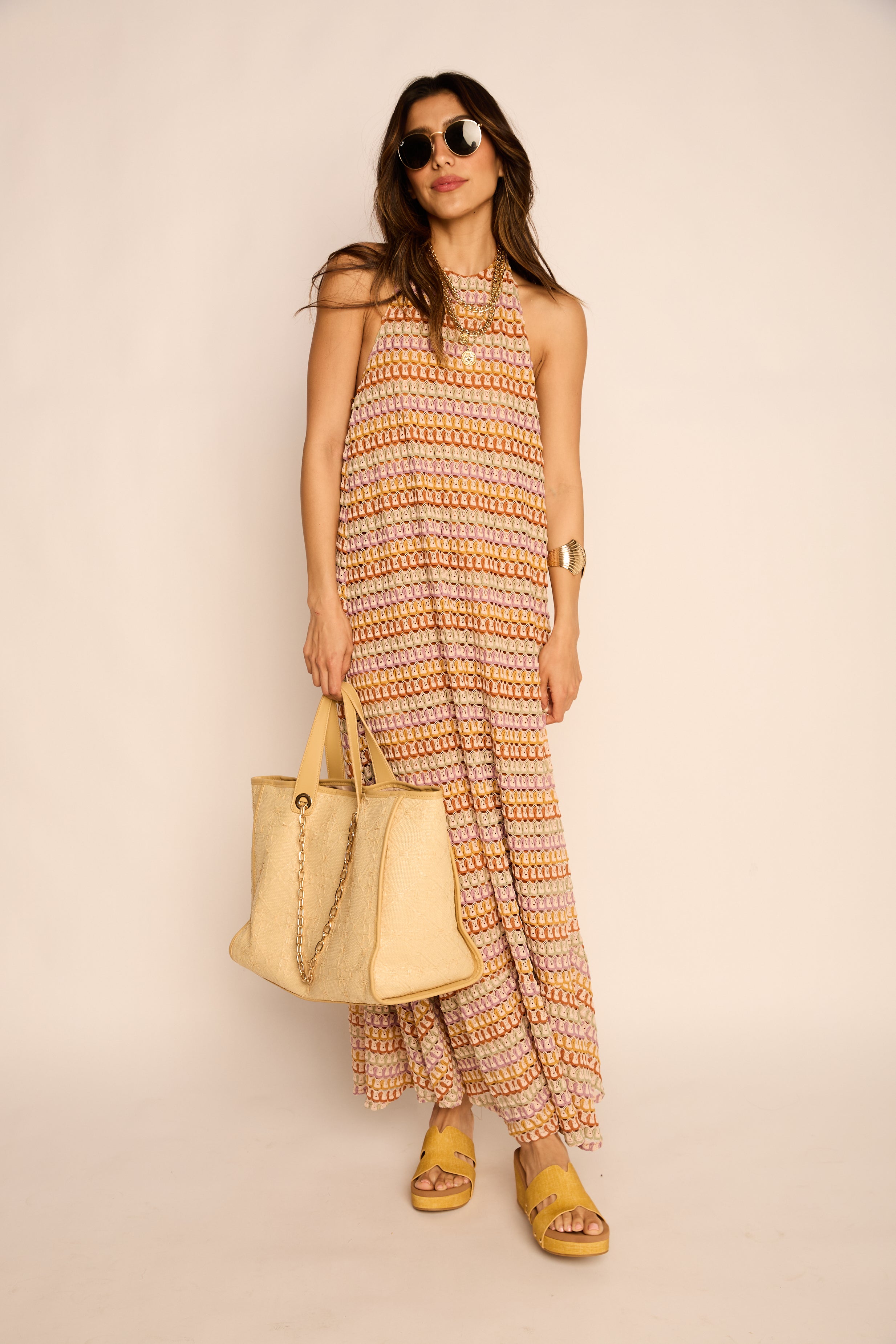 Olivia Crochet Maxi Dress