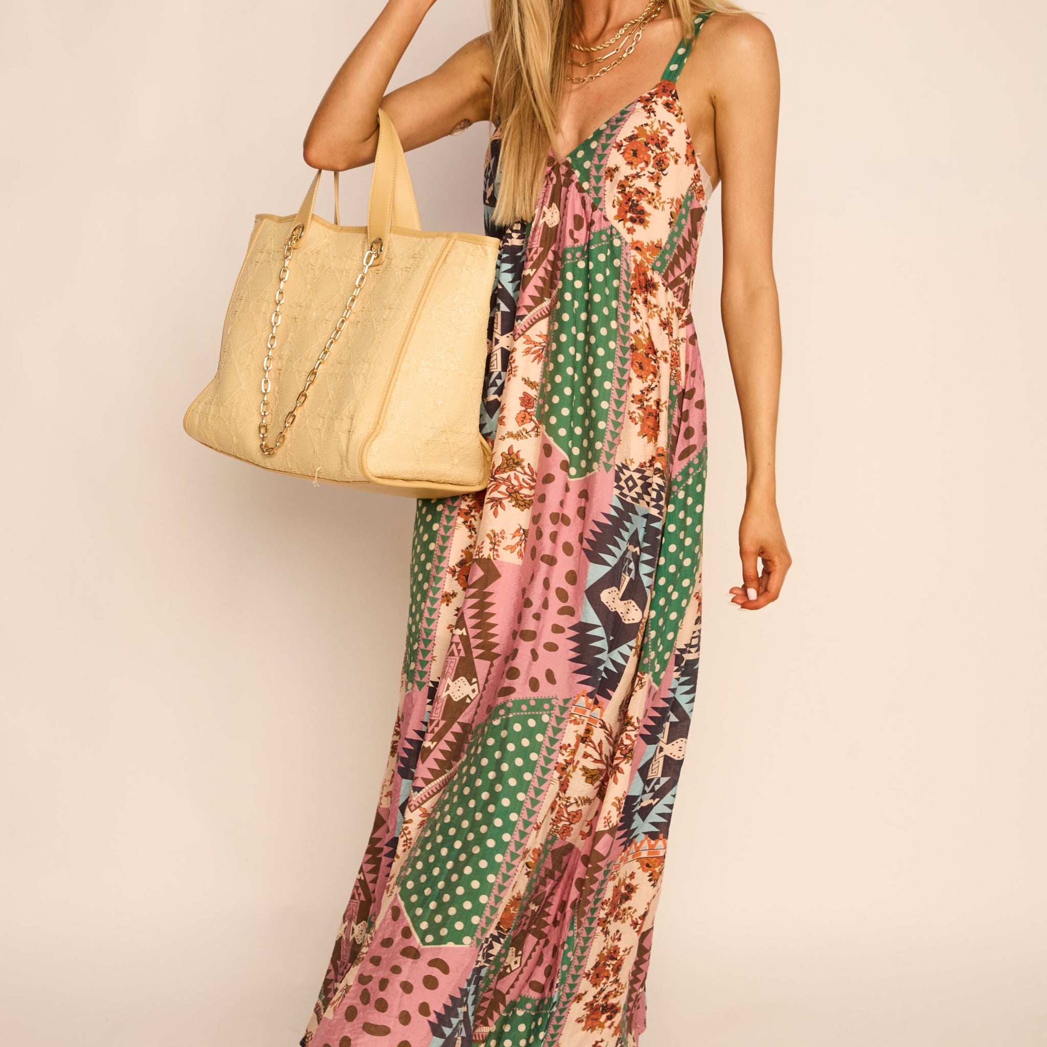 Parker Patterned Midi Dress