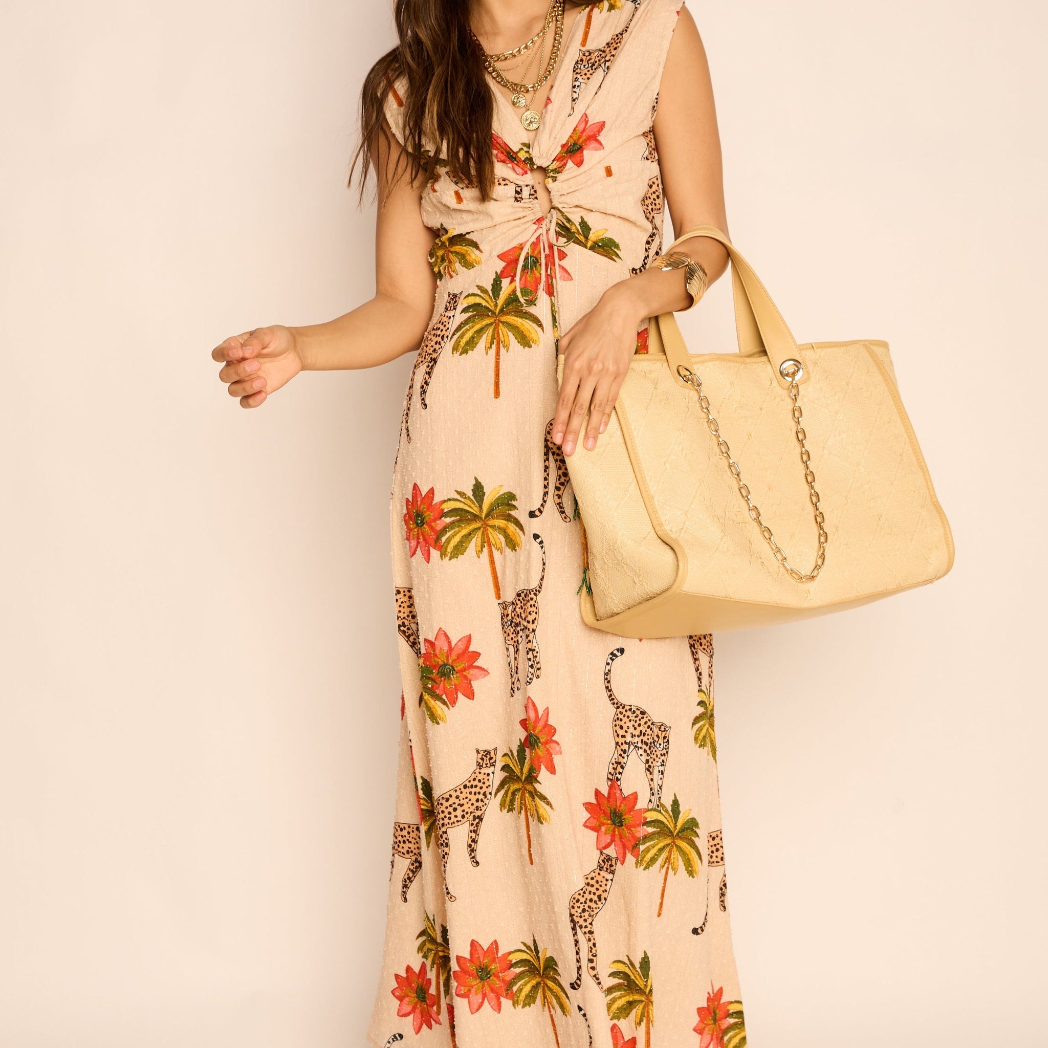 Serena Front Tie Maxi Dress