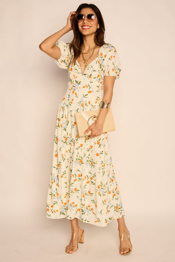 Olivia Puff Sleeve Maxi Dress