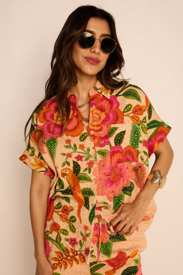 Chloe Tropical Button Up