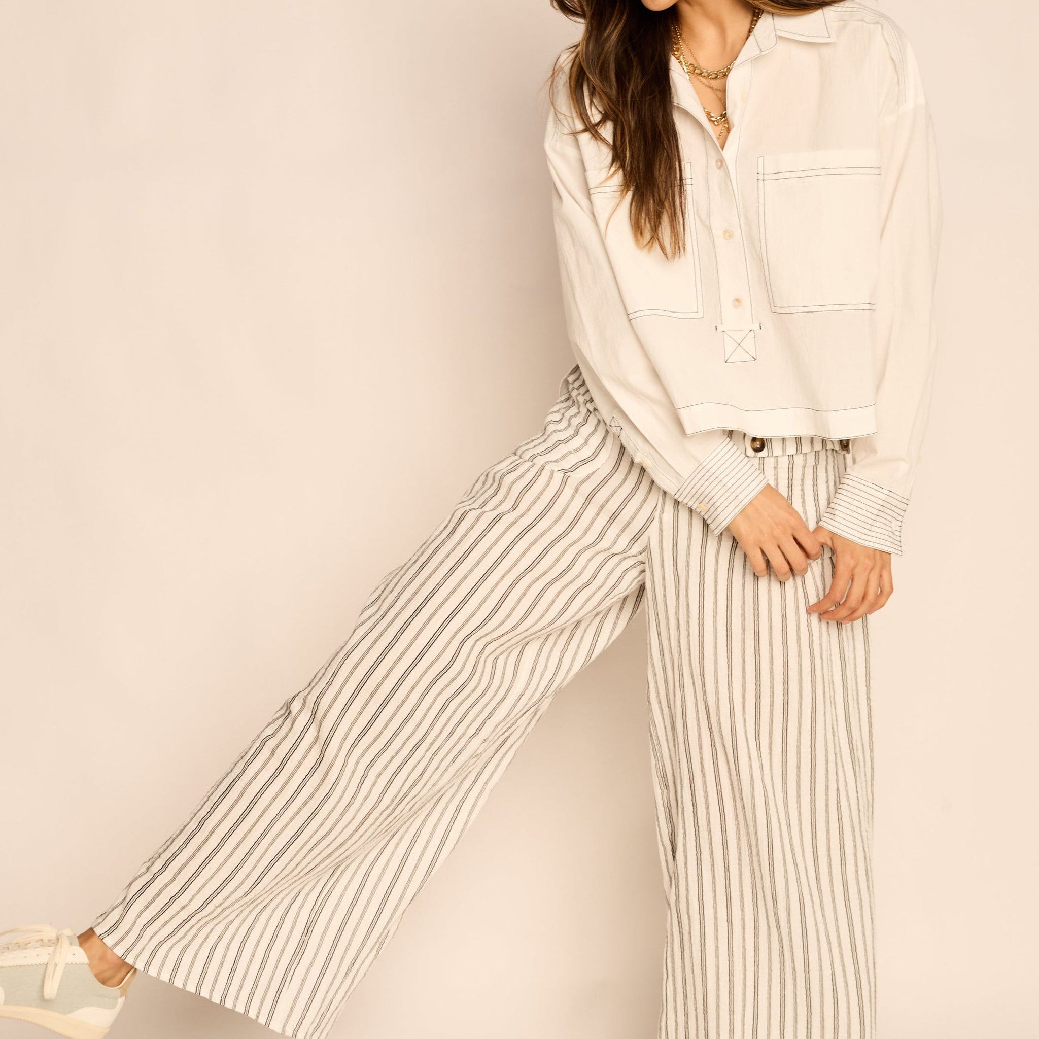 Mara Striped Cargo Pant