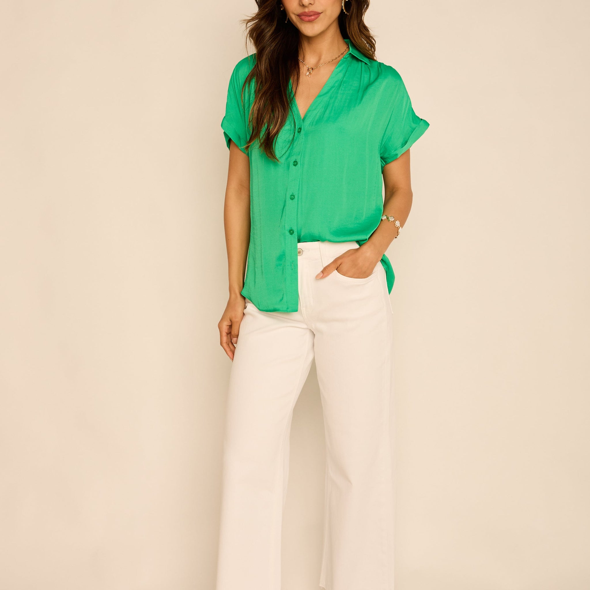 Ryan High Rise Crop Wide Leg Jeans