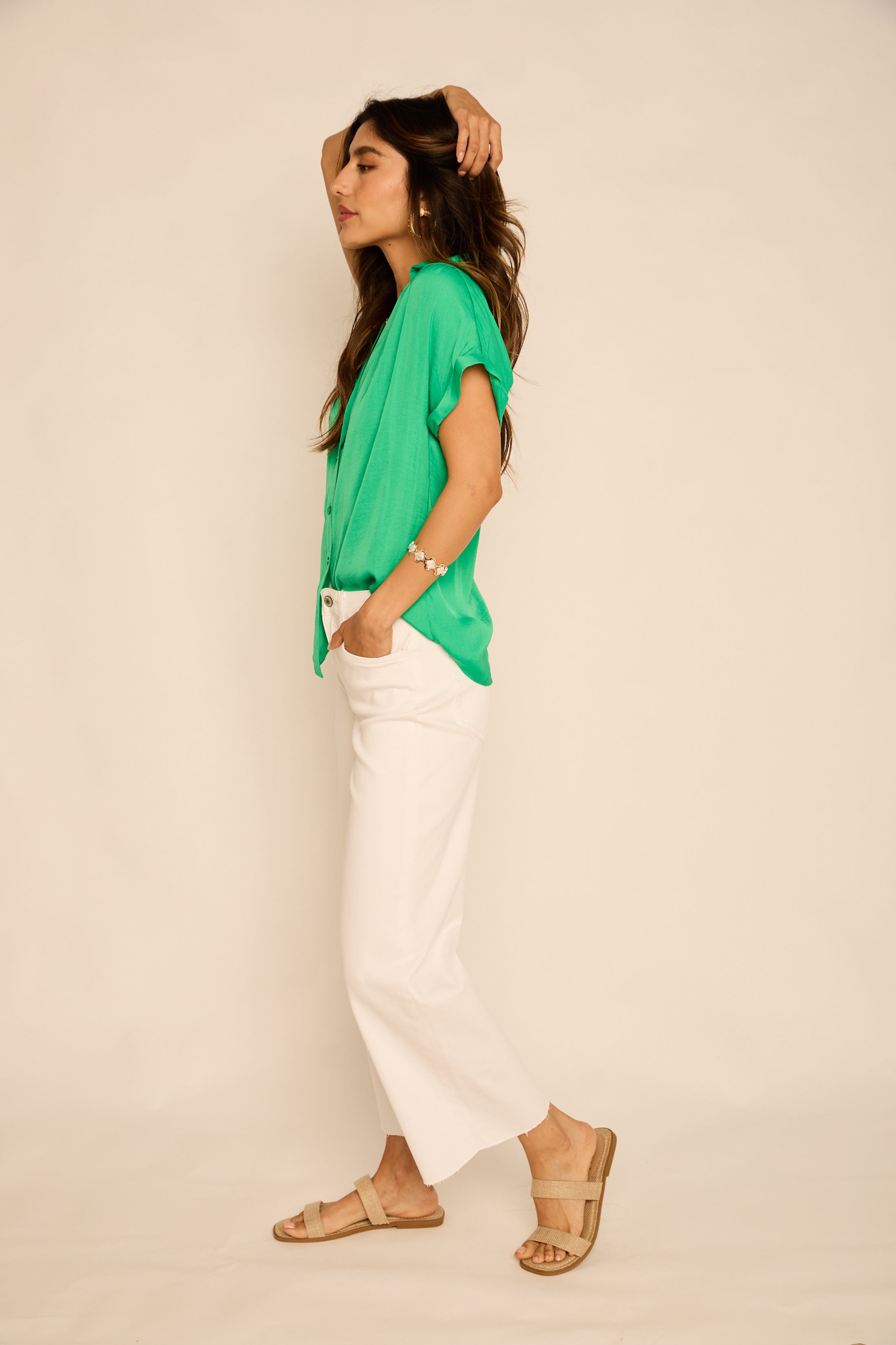 Ryan High Rise Crop Wide Leg Jeans