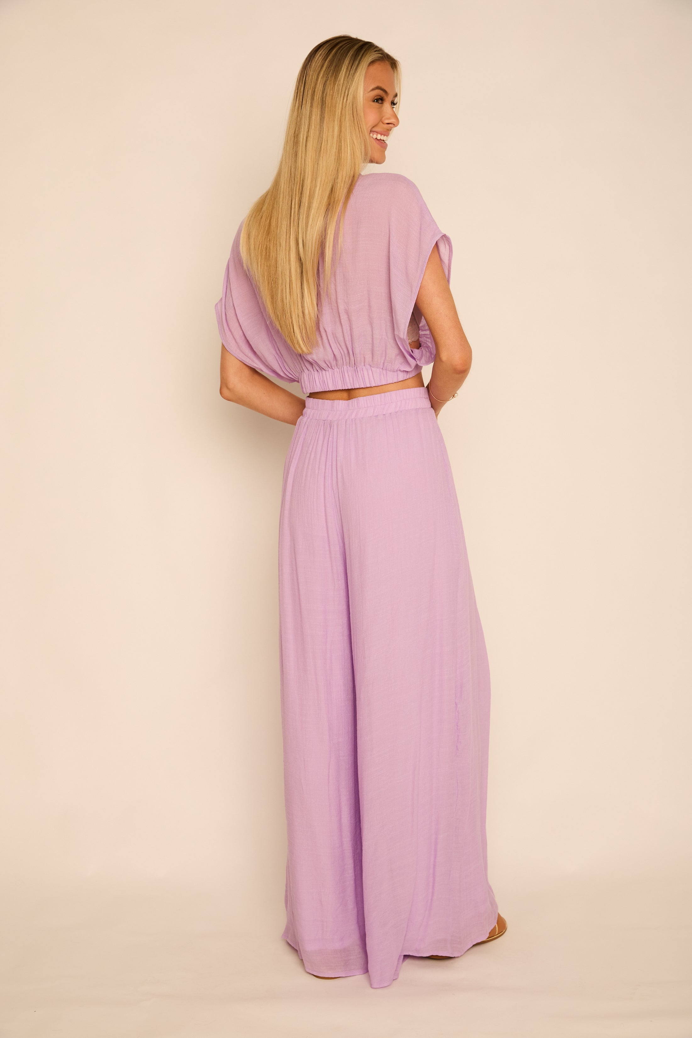 Lindsey Flowy Crop Top