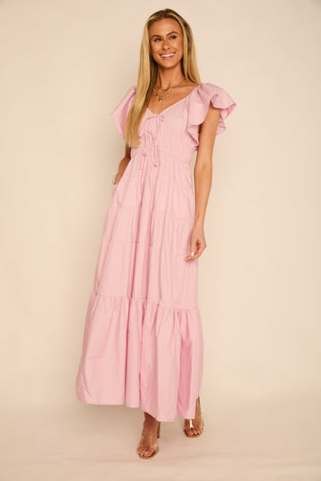 Lauren Wide Sleeve Maxi Dress