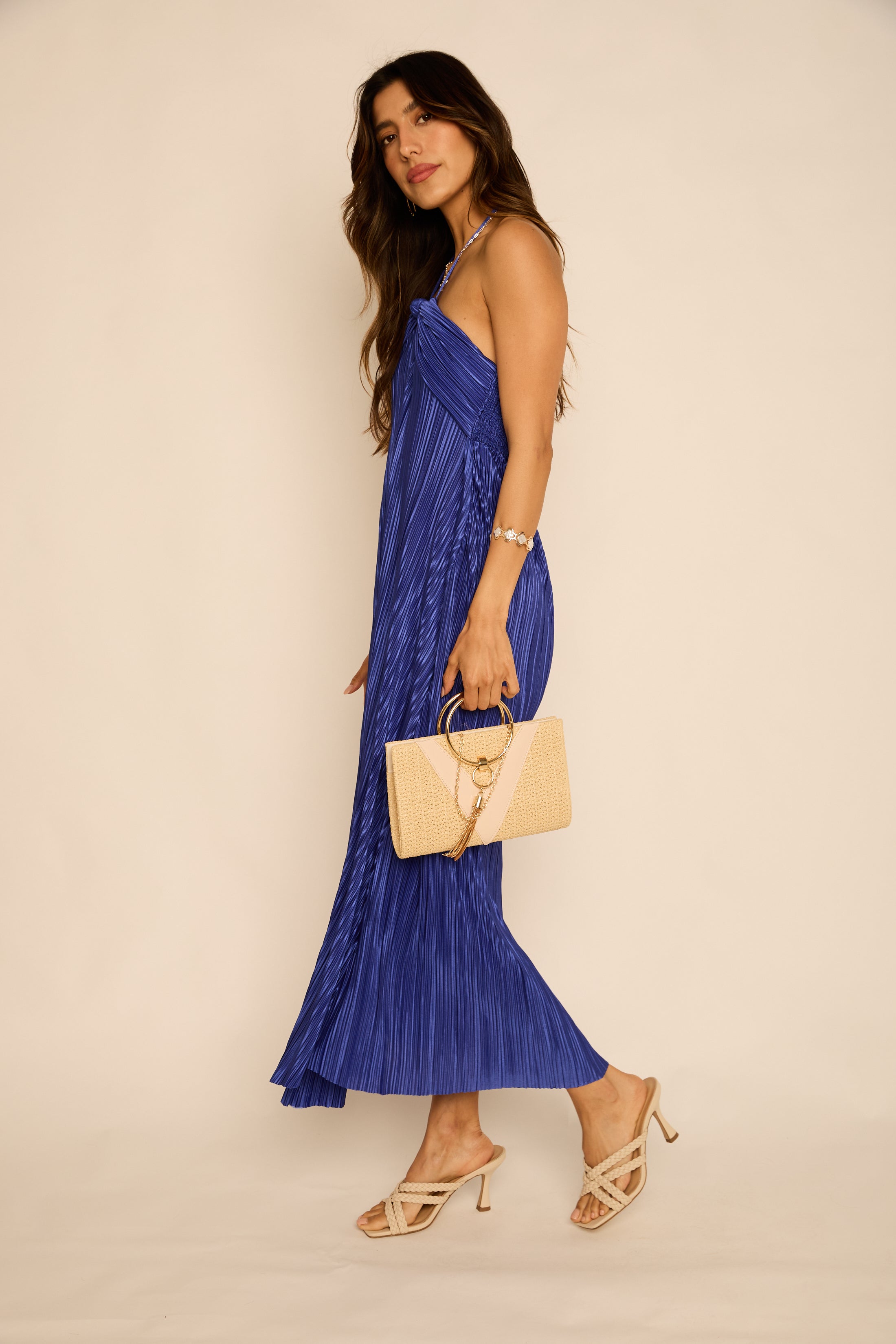 Ginny Pleated Maxi Dress