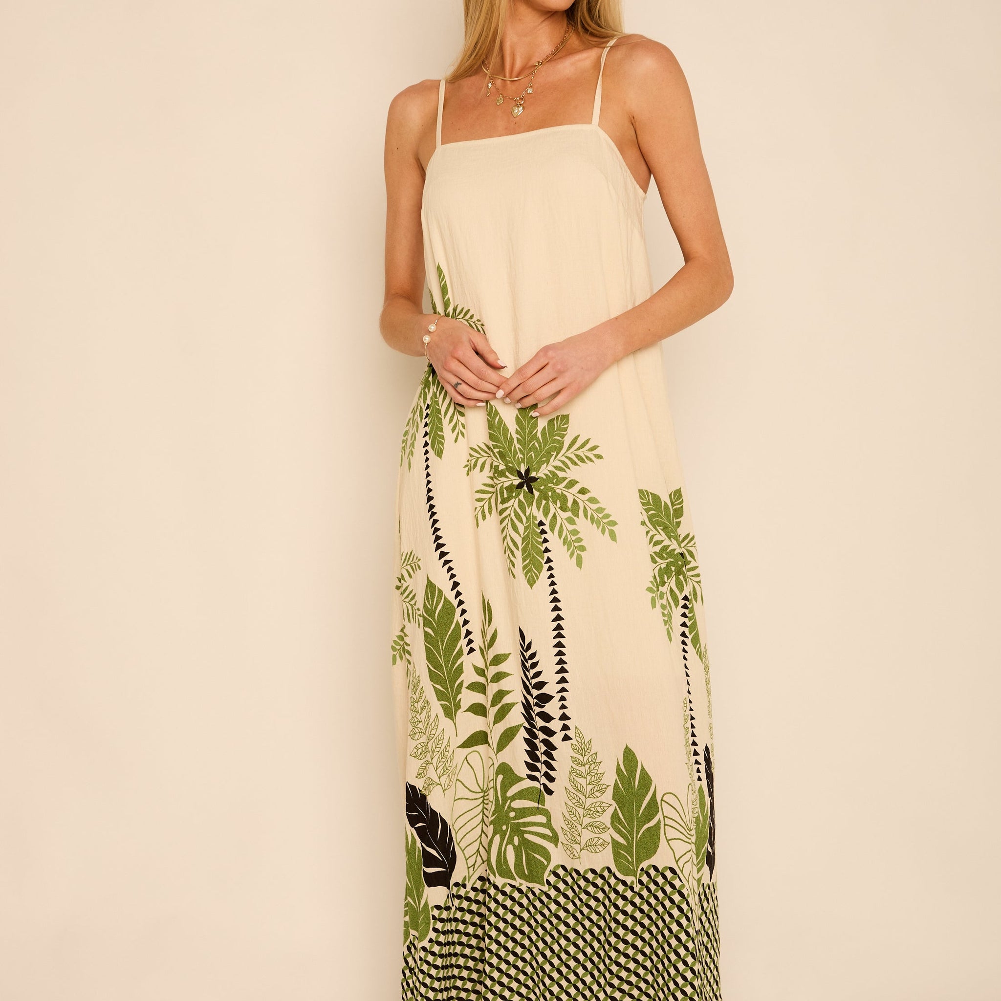 Benny Printed Tank Maxi Dress